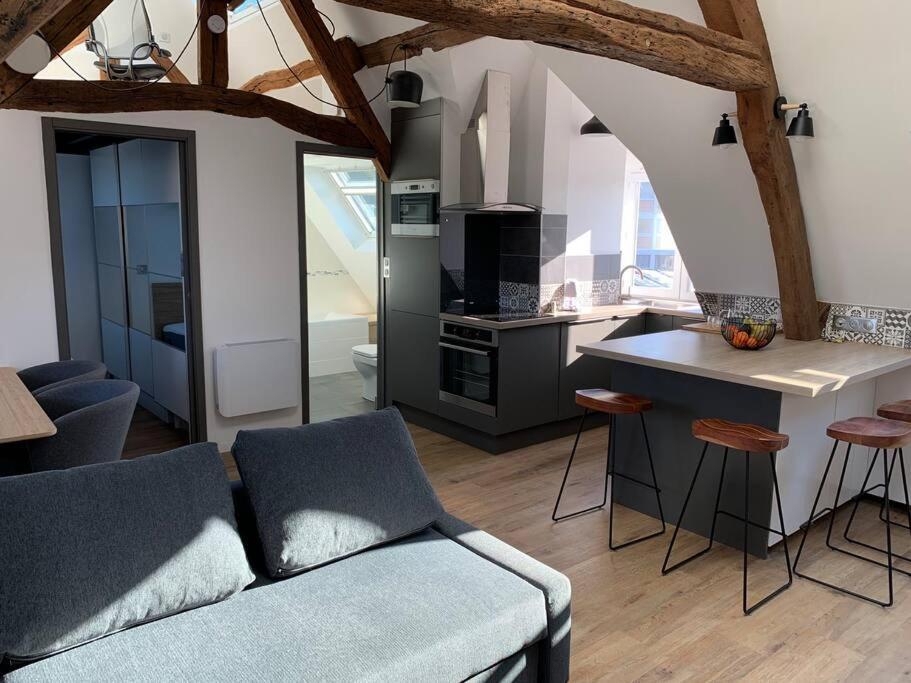 Le Henri IV - Vue Cathedrale, Parking Lägenhet Rouen Exteriör bild